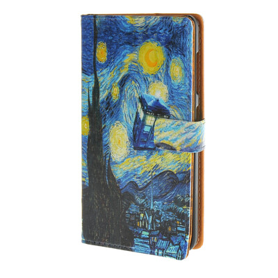 

MOONCASE чехол для Microsoft Lumia 535 Pattern series Leather Flip Wallet Card Slot Stand Back Cover