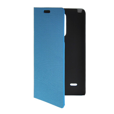 

MOONCASE Slim Leather Side Flip Wallet Card Slot Pouch with Kickstand Shell Back чехол для LG G3 Stylus / D690 Blue