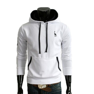 

Zogaa New Mens Hoodie Fashion Fawn Electric Embroidery