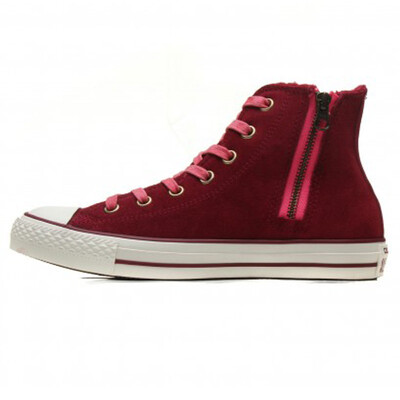 

Converse (Converse) CS546599 women's shoes ALL STAR high side of the zipper canvas shoes red 39