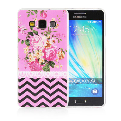 

MOONCASE Flowers Soft Flexible Silicone Gel TPU Skin Shell Back ЧЕХОЛ ДЛЯ Samsung Galaxy A5