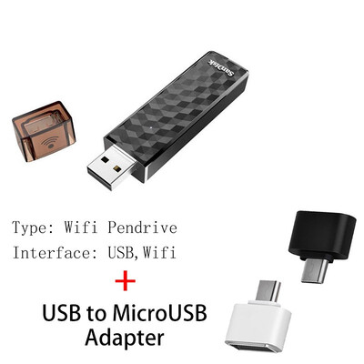 

Original SanDisk Connect Wireless Stick USB Flash Drive SDWS4 Wi-Fi USB 20 16GB 32GB 64GB 128GB 200GB 256GB U Disk for Wifi