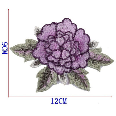 

1 Pcs New Brand 3D Patches Big Red Rose Flower Embroidered Patch DIY Iron On Sew On Fabric Repair Clothing For Wedding Patches