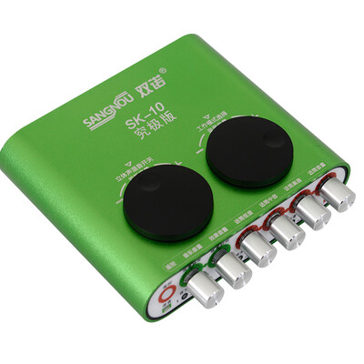 

Двойное обещание SK-10 Professional USB звуковая карта внешняя звуковая карта ноутбук настольные MOTORS крикнуть Mai председательствовал звуковая карта компьютер K песня без пшеницы диск зеленый