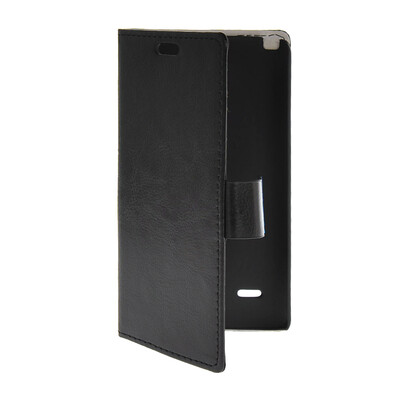 

MOONCASE Slim Leather Side Flip Wallet Card Slot Pouch with Kickstand Shell Back чехол для LG G3 Stylus / D690 Black