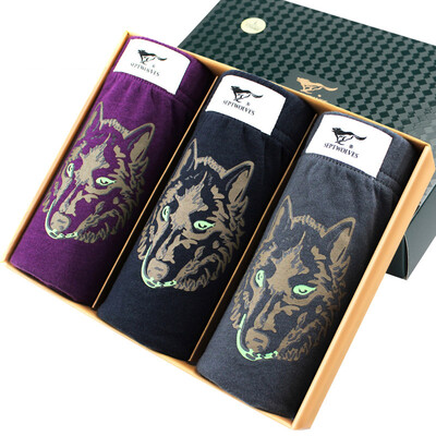 

Jingdong supermarket seven wolves SEPTWOLVES men&39s underwear men&39s cotton in the waist breathable sports angle underwear three multi-color 3302-3 XXL