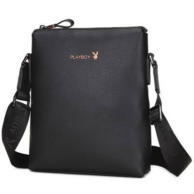 

Playboy playboy male bag Messenger bag boutique shoulder Messenger bag Business leisure trend male package PBF1245-6B black