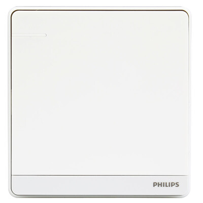 

Коммутатор Philips (PHILIPS) с разъемами с одиночным открытым двойным переключателем с флуоресцентным индикатором белого цвета