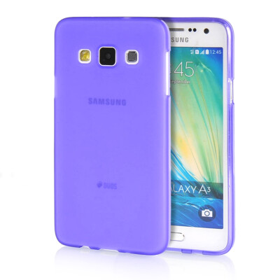 

MOONCASE Transparent Soft Flexible Silicone Gel TPU Skin Shell Back Case Cover for Samsung Galaxy A3 Purple