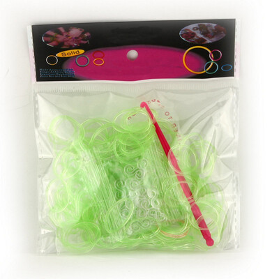

200PCS 10 S Clips Tie Dye Rainbow Multicolor Rubber Bands Loom Refill DIY Anklet