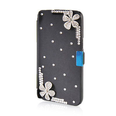 

MOONCASE Luxury Flower Crystal Leather Side Flip Wallet Pouch Case Cover for Samsung Galaxy Express 2 G3815
