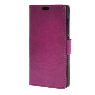 

MOONCASE Simple style Leather Card Slot Wallet Bracket Back чехол для Nokia Lumia 540 N540 Hotpink01