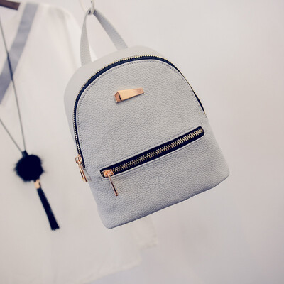 

2018 New Small Women Backpack Korean Fashion Bag Casual PU Shoulder Rucksack Female Student Mochila Travel