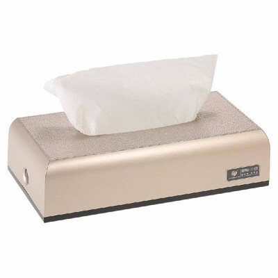 

CHUANGDIAN Hotel Household Bathroom Facial Tissue Paper Dispenser Box Cover Napkin Holder Towels Decorative Leather Texture Rectan