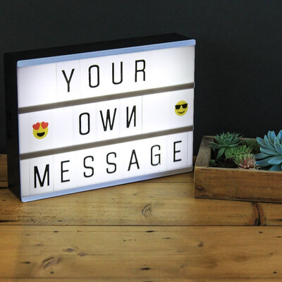

DIY LED Combination Light Box with Letter Cards