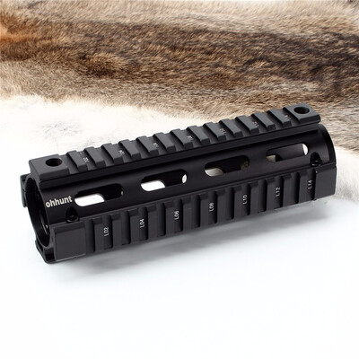 

ohhunt 393" 675" Carbine Length 2 Piece Drop In Quad Rail Handling System Black Tan Hunting Tactical AR-15 M16 Rifles Drop-In