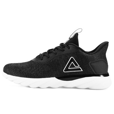 

PEAK mens shoes comfortable non-slip light running shoes casual sports shoes men DH830091 black 42 yards
