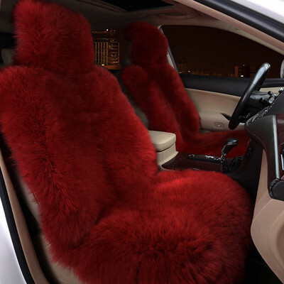 

KAWOSEN 2 PCS 100 Australian Pure Natural Fur Seat Cover Sheepskin Winter Car Seat CoverWool Seat Warm Car Seat Covers LWSC02