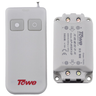 

With the TOWE wireless remote control switch 220V single lamp power remote controller can penetrate the wall