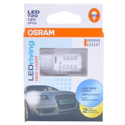 

OSRAM T20 7705 7715 W21W WY21W 12V 1-3W LED Car Side Marker Bulbs Turn Signal Light Long Lifetime Pair Cool White / Red / Yellow