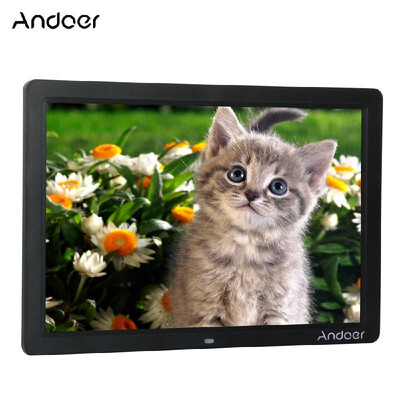 

Andoer 15 Wide Screen HD LED Digital Picture Frame Digital Album High Resolution 1280800 Electronic Photo Frame with Remote Cont