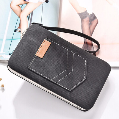 

Long wallet Korean version multi-purpose dual purpose handbag Student Wallet cute