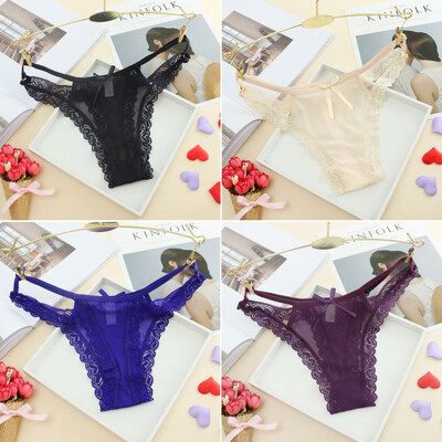 

Sexy Women Hollow G String Thongs Female Transparent Bikini Panties Breathable Lingerie Underwear