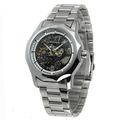 

Winner skeleton mechanical watch w217