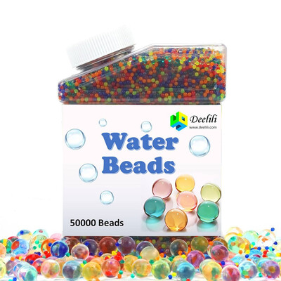

ePeTop Water Beads Pack 50000 beads Rainbow Mix Jelly Water Growing Balls for Kids Tactile Sensory Toys Vases Plants Wedding