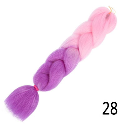 

Jumbo Ombre Braids Braiding Hair Extension 24inch 100gPack Purple Pink Blonde Wigs For Women Synthetic Crochet Hair Extensions