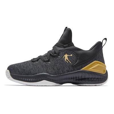 

Jordan mens shoes basketball shoes shock absorption wear-resistant combat boots sports shoes men XM3580111 black gold 39