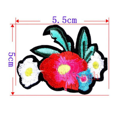

1 Pcs Top New Brand Patches Bird Red Rose Flower Embroidered Patch DIY Iron On Sew On Fabric Repair Clothing For Wedding Patches