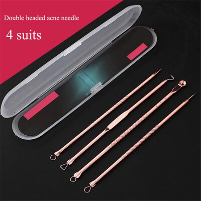

4 PcsSet Acne Blackhead Removal Needles Stainless Pimple Spot Comedone Extractor Cleanser Beauty Face Clean Care Tools