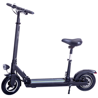 

Jiuyue X5 cool black 36V18AH55-60KM with seat 10 inch tire wide pedal magnesium alloy long battery life electric scooter folding bike
