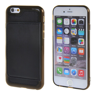 

MOONCASE iPhone 6 Plus (5,5 ") Кожа карты кожи чехол + силиконовый гель ТПУ Тонкий прочный чехол Обложка Unibracteata