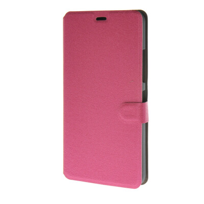 

MOONCASE Ultra thin matte surface Leather Wallet Flip Holster Pouch Stand Back Case Cover for Microsoft Lumia 640 XL Hot pink