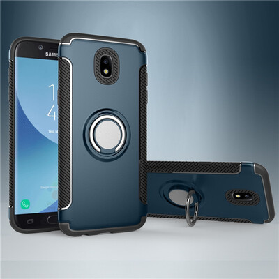 

Fecoprior Back Cover For Samsung Galaxy J7 2017 J730 Case Car Holder Stand Hard PC Silicon Ring Suction Bracket Celulars