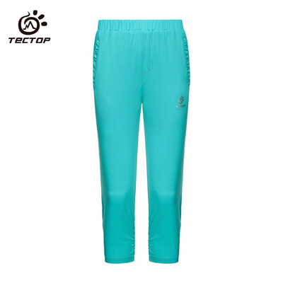 

Tectop Women Quick Dry Cropped Trousers Breathable Outdoor Sport Pants cratch&wear resistance no pilling Breathable a