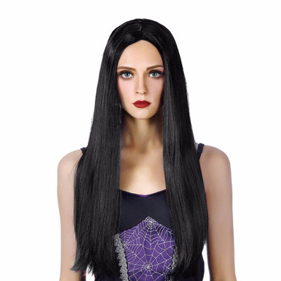 

Cosplay Wig Long Witch Synthetic Hair Red Purple White Black 22inch Straight Custom Party Cosplay Wigs For Women Heat Resistant