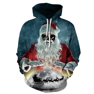 

QYDM0256Mens Hoodie 3D Printed Women Pullover Sweater