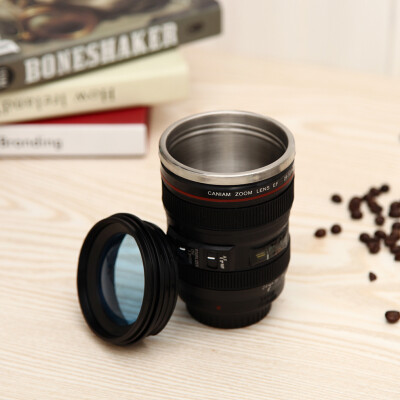 

Camera Lens Shape Cup Coffee Tea Travel Mug Stainless Steel Vacuum Flasks