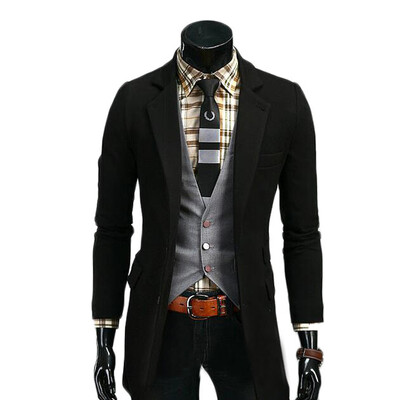 

Zogaa Winter New Mens Suit Slim Long