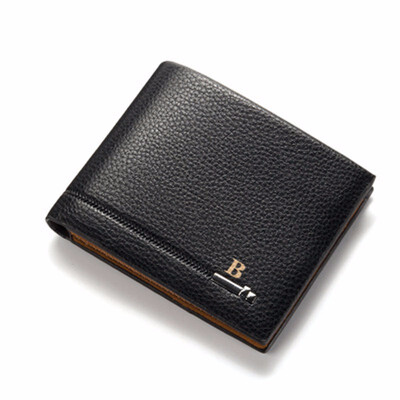 

Men Wallet PU Leather Black Purse