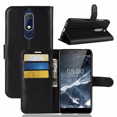 

for Nokia 51 5 2018 TA-1061 WIERSS Wallet Phone Case for Nokia 5 TA-1053 TA-1024 Flip Leather Cover Case Etui Coque Fandas