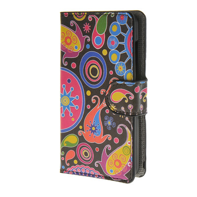 

MOONCASE Flower style Leather Wallet Flip Card Slot Stand Pouch чехол для Microsoft Lumia 430 A08