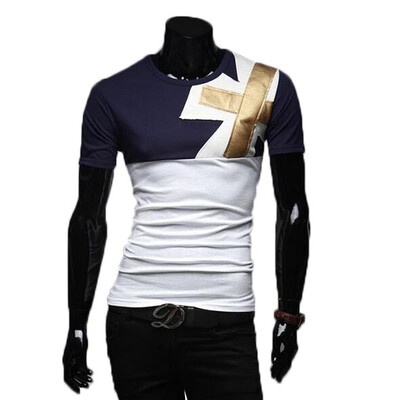 

Zogaa New Mens T-Shirt Fashion Casual Round Collar