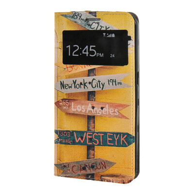 

MOONCASE Чехол для Samsung Галактики С6 тонкий флип кожаный бумажник карты и kickstand Чехол / а09
