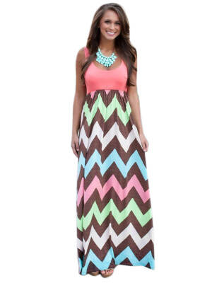 

Zigzag Sleeveless Fashion Womens Babydoll Dress