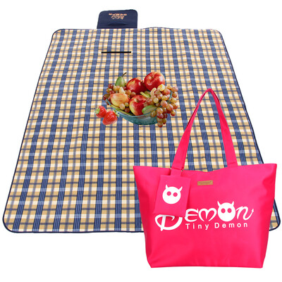 

Ulecamp fleece picnic mat thickening waterproof tide pad tents cushions wild mat 200 150cm coffee grid KC-05CF