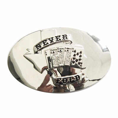 

Heavy Metal Poker Card Oval Belt Buckle Gurtelschnalle Boucle de ceinture